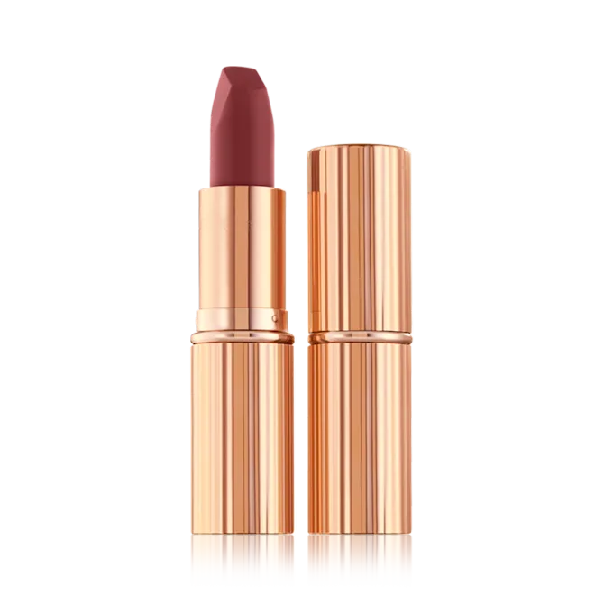 M.I. Kiss Matte Revolution Lipstick open and closed