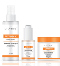 Lilyroy Vitamin C Skincare Set – Makeup Remover + Night Serum + Day Moisturiser