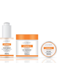 Lilyroy Vitamin C Skincare Set – Night Serum + Day Moisturiser + Eye Gel