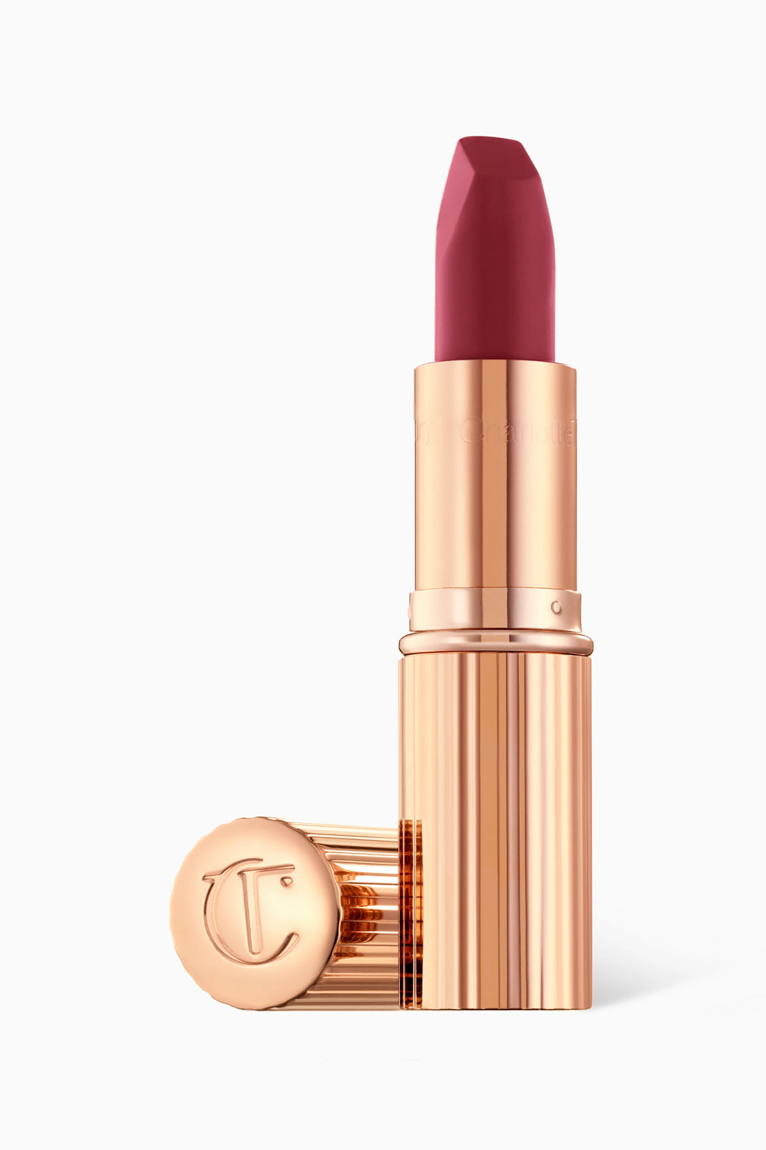 Gracefully Pink Matte Revolution Lipstick side view