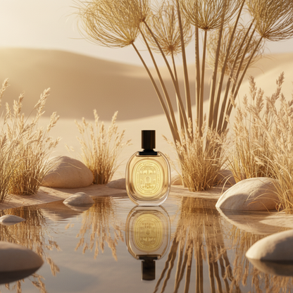العطر في مشهد واحة أنيق