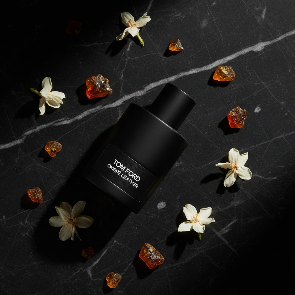 Tom Ford Ombré Leather - Black Marble Flatlay
