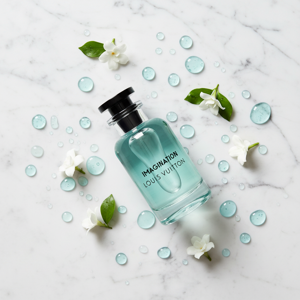 Louis Vuitton Imagination - Aqua Marble Flatlay
